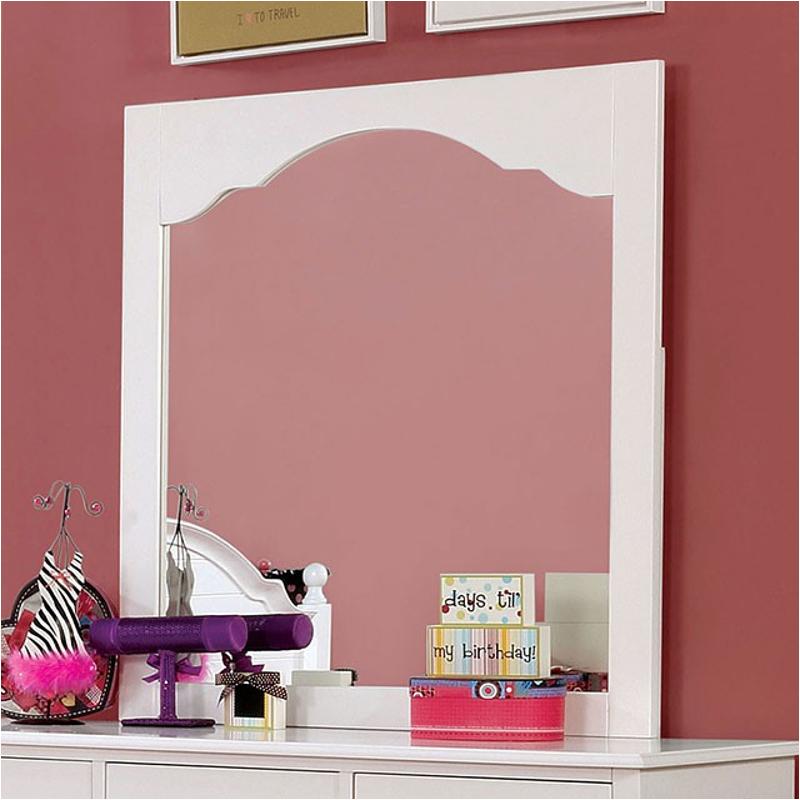 Cm7159wh-m Furniture Of America Dani Bedroom Furniture Mirror