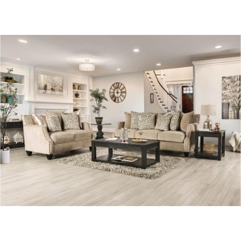 Sm6226-sf Furniture Of America Hendon - Beige Living Room Furniture Sofa