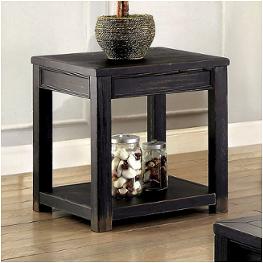 Cm4327e Furniture Of America Meadow - Antique Black Living Room Furniture End Table