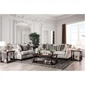 Sm3072-sf Furniture Of America Cornelia - Beige Living Room Furniture Sofa