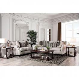 Sm3072-sf Furniture Of America Cornelia - Beige Living Room Furniture Sofa
