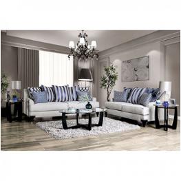 Sm2207-sf Furniture Of America Sisseton - Light Gray Living Room Furniture Sofa