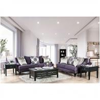 Sm2208-sf Furniture Of America Sisseton - Purple Living Room Furniture Sofa