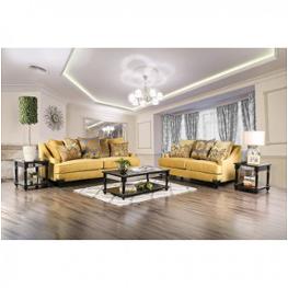 Sm2201-sf Furniture Of America Viscontti Living Room Furniture Sofa