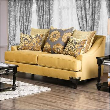 Sm2201-lv Furniture Of America Viscontti Living Room Furniture Loveseat