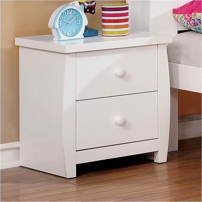 Cm7651wh-n Furniture Of America Marlee Bedroom Furniture Nightstand