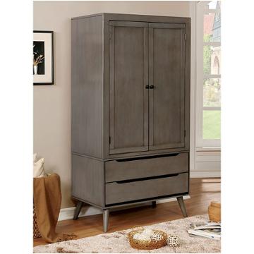 Cm7386gy-ar Furniture Of America Lennart Bedroom Furniture Armoire