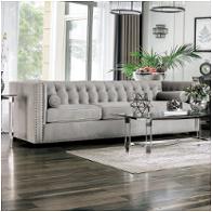 Sm9115-sf Furniture Of America Elliot - Light Gray Living Room Furniture Sofa