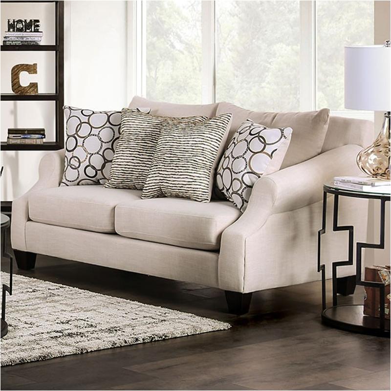 Sm5244-lv Furniture Of America Bromley Living Room Furniture Loveseat