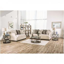 Sm3083-sf Furniture Of America Laila - Ivory Living Room Furniture Sofa