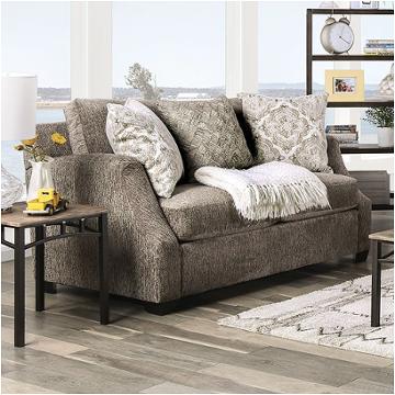 Sm3082-lv Furniture Of America Laila - Gray Living Room Furniture Loveseat