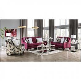Sm8016-sf Furniture Of America Jillian Living Room Furniture Sofa