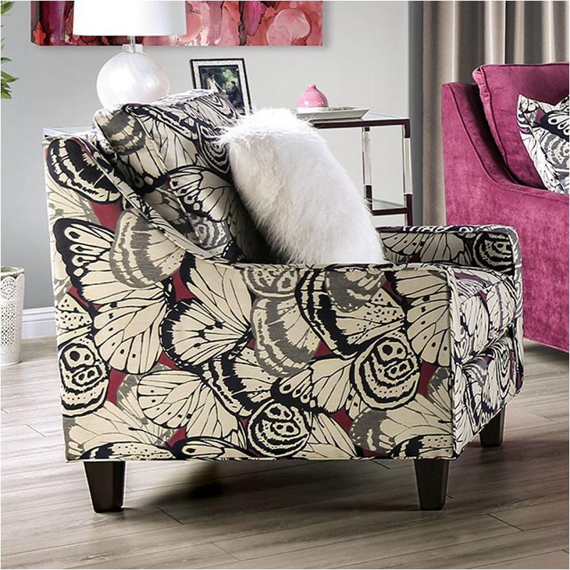Sm8016-ch Furniture Of America Jillian Living Room Furniture Living Room Chair