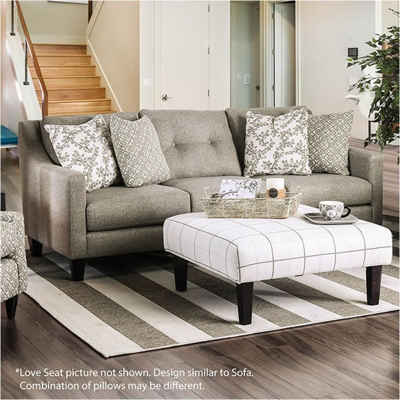 Sm8564-lv Furniture Of America Dorset Living Room Furniture Loveseat