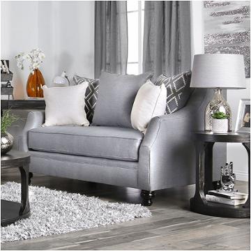 Sm2670-lv Furniture Of America Nefyn - Gray Living Room Furniture Loveseat