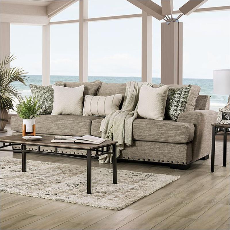 Sm1229-sf Furniture Of America Maureen Living Room Furniture Sofa