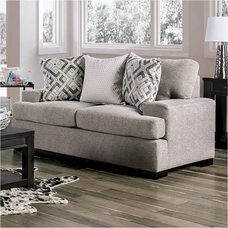 Sm3084-lv Furniture Of America Polly Living Room Furniture Loveseat