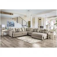 Sm5182-sect Furniture Of America Angelia Living Room Furniture Sectional