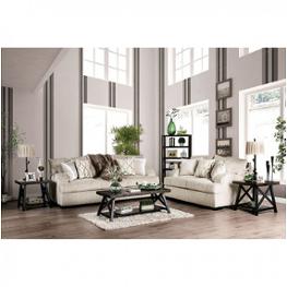 Sm6223-sf Furniture Of America Zayla - Golden Ivory Living Room Furniture Sofa