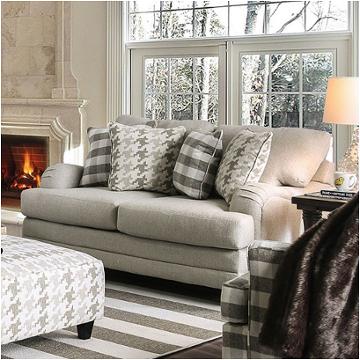 Sm8280-lv Furniture Of America Christine Living Room Furniture Loveseat