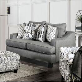 Sm8330-lv Furniture Of America Verne Living Room Furniture Loveseat