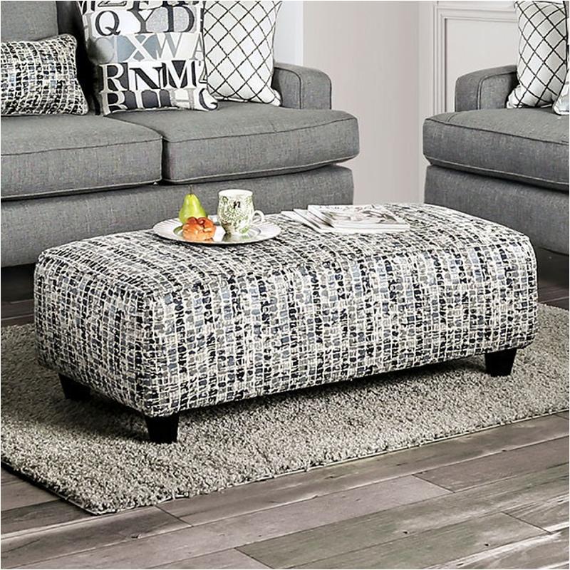 Sm8330-ot Furniture Of America Verne Living Room Furniture Ottoman