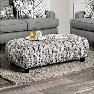 Sm8330-ot Furniture Of America Verne Living Room Furniture Ottoman