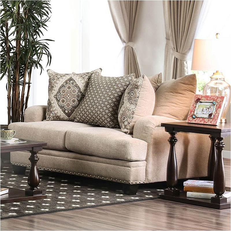 Sm3074-lv Furniture Of America Jaylinn Living Room Furniture Loveseat