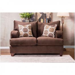 Sm6131-lv Furniture Of America Wessington Living Room Furniture Loveseat