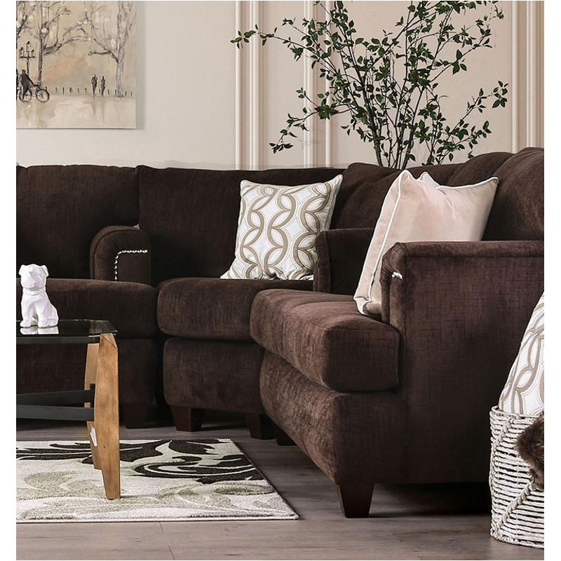 Sm6410-cnr Furniture Of America Brynlee Living Room Furniture Sectional