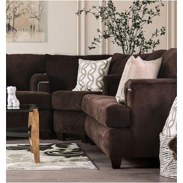 Sm6410-cnr Furniture Of America Brynlee Living Room Furniture Sectional