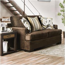 Sm3081-lv Furniture Of America Taliyah - Brown Living Room Furniture Loveseat