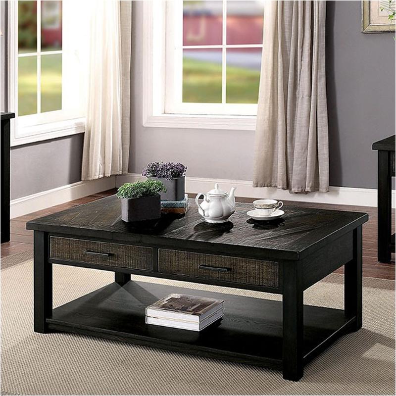 Cm4123c Furniture Of America Rhymney Living Room Furniture Cocktail Table