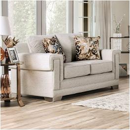 Sm6437-lv Furniture Of America Emely Living Room Furniture Loveseat