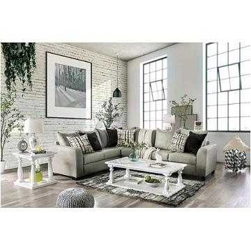 Sm5204gy Furniture Of America Barnett Living Room Furniture Sectional