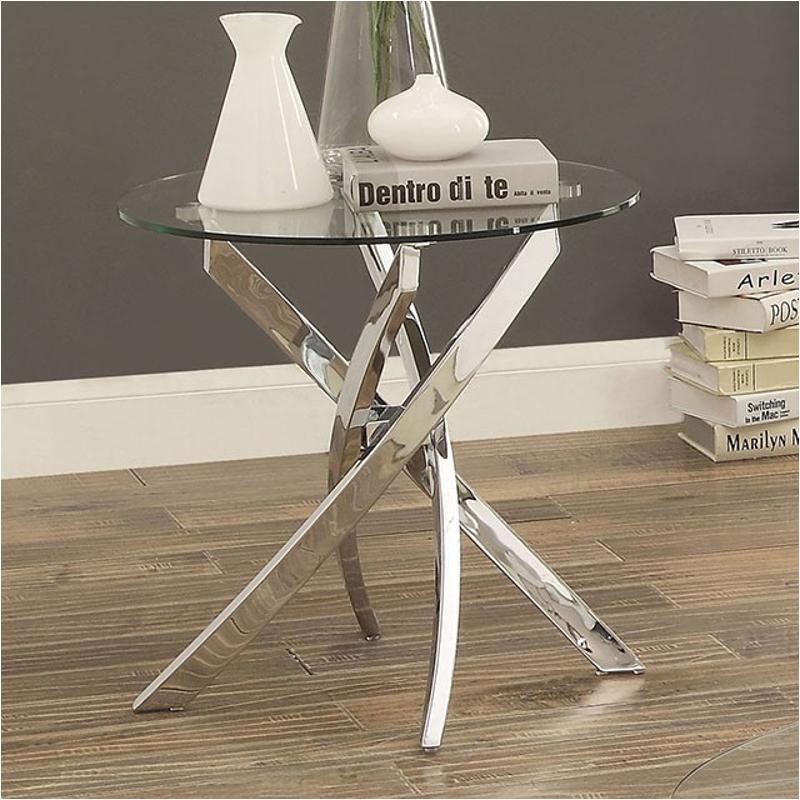 Cm4241e Furniture Of America Laila - Chrome Living Room Furniture End Table