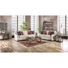 Sm8003-sf Furniture Of America Jarrow - Ivory Living Room Furniture Sofa