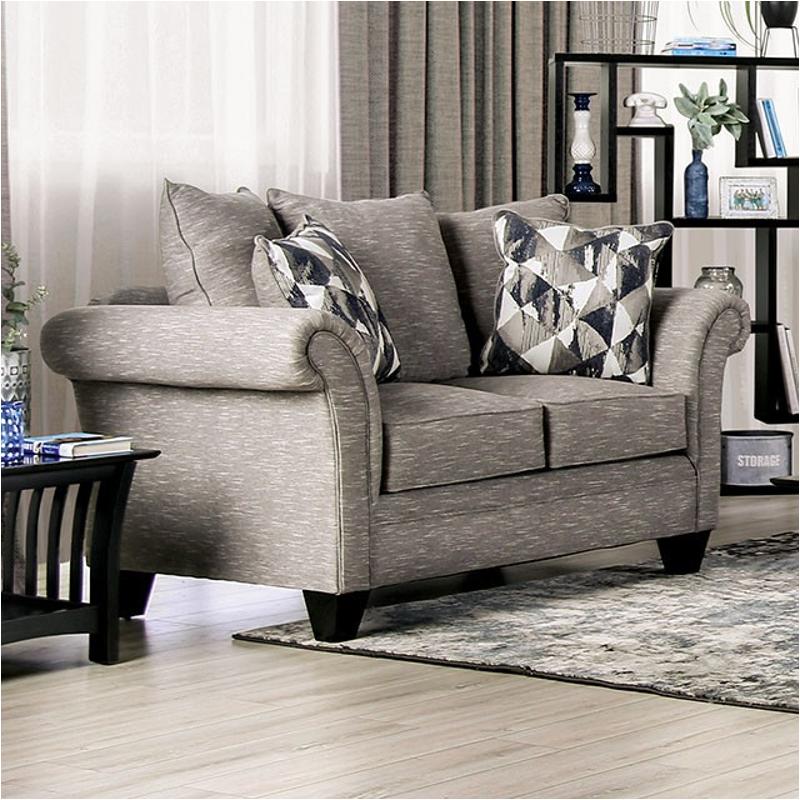 Sm6224-lv Furniture Of America Shelly Living Room Furniture Loveseat