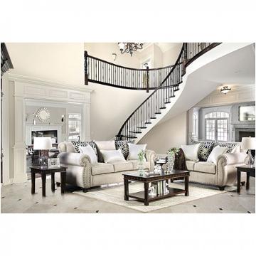 Sm6152-sf Furniture Of America Sinatra - Light Mocha Living Room Furniture Sofa
