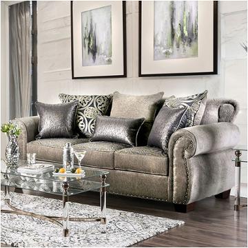 Furniture of America - Stickney Loveseat in Light Gray - SM6441-LV