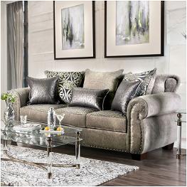 Sm6153-sf Furniture Of America Sinatra - Gray Living Room Furniture Sofa