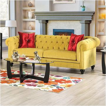 Sm2284-sf Furniture Of America Eliza Living Room Furniture Sofa