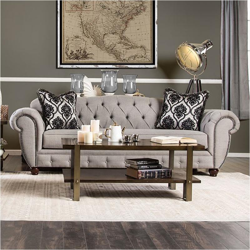 Sm2291-sf Furniture Of America Viviana Living Room Furniture Sofa