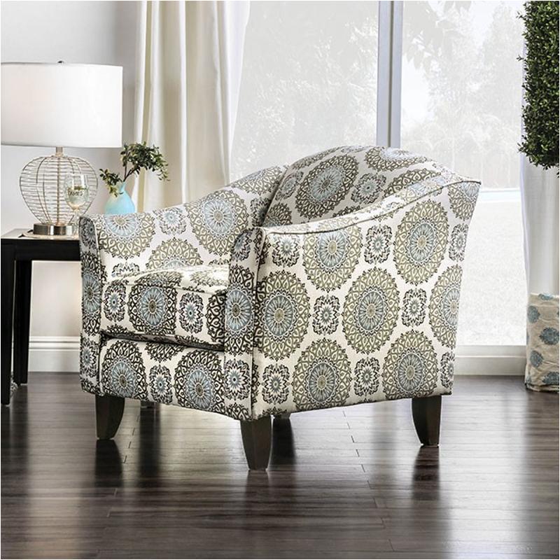 Sm8141-ch-fl Furniture Of America Misty Living Room Furniture Living Room Chair