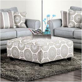Sm8141-ot Furniture Of America Misty Living Room Furniture Ottoman