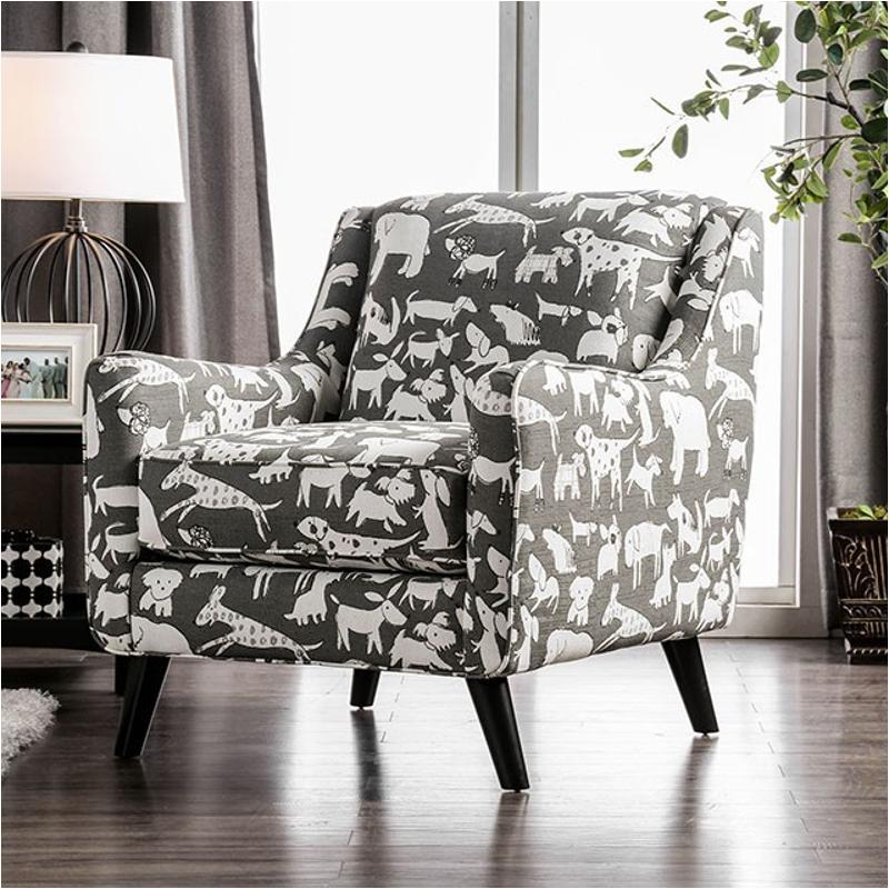 Sm8171-ch-dg Furniture Of America Patricia Living Room Furniture Living Room Chair