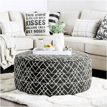 Sm8171-ot Furniture Of America Patricia Living Room Furniture Ottoman