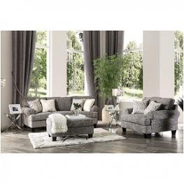 Sm8012-sf Furniture Of America Pierpont - Blue Living Room Furniture Sofa