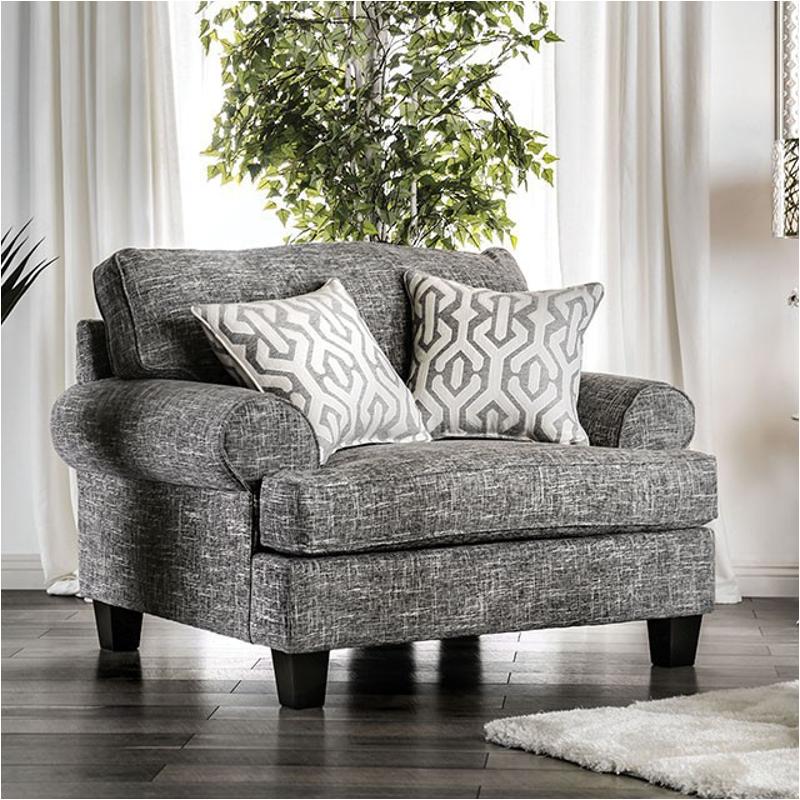 Sm8012-ch Furniture Of America Pierpont - Blue Living Room Furniture Living Room Chair