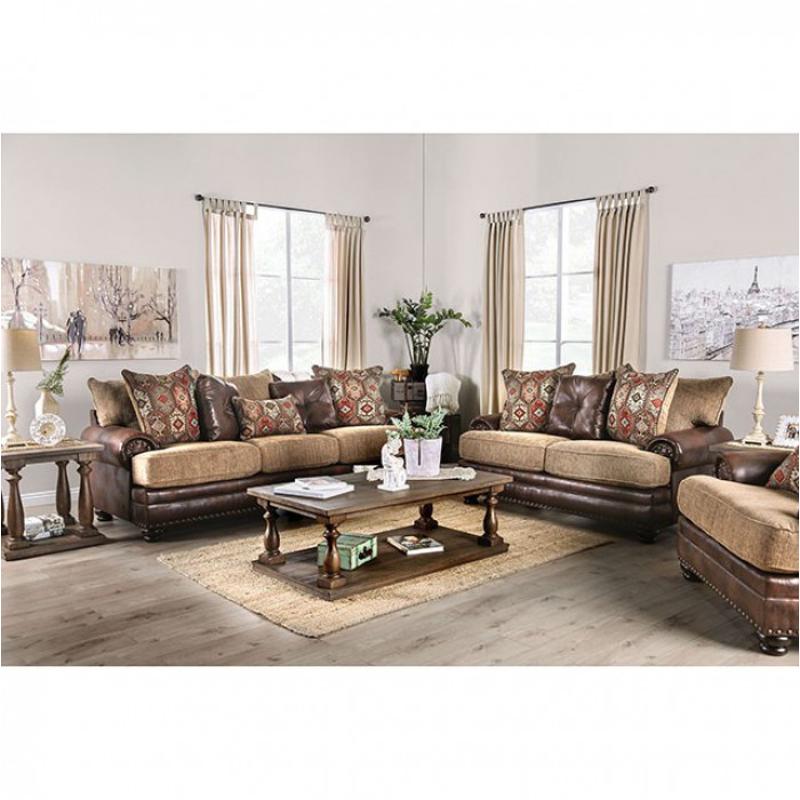 Sm5148-sf Furniture Of America Fletcher Living Room Furniture Sofa